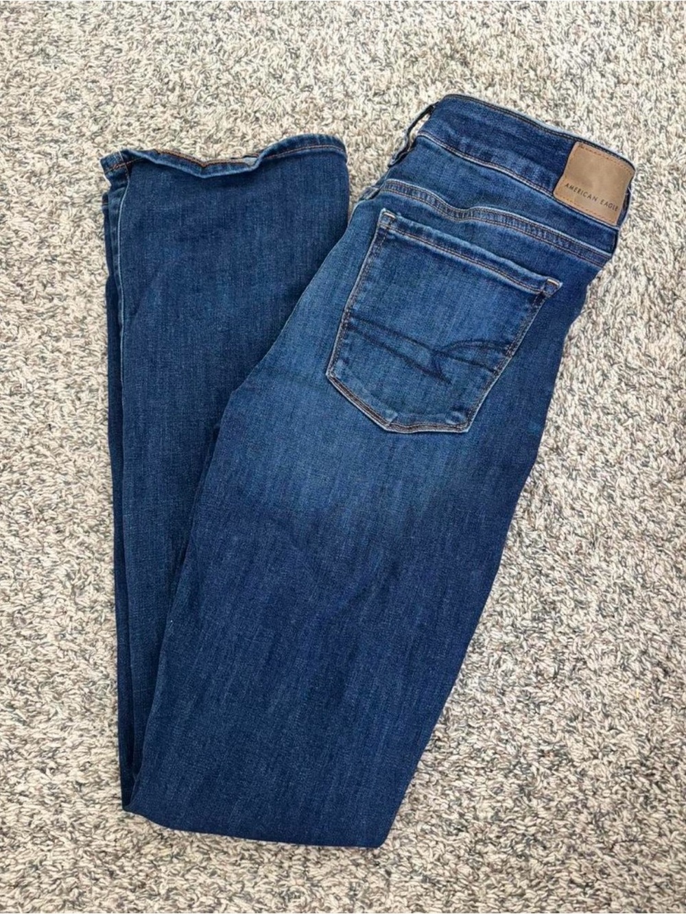 American Eagle Outfitters Women's Dark Blue Boot Cut Jeans